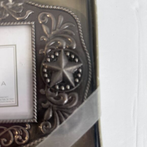 Sonoma NEW Rectangular Western Vibes Belt Buckle-Like Photo Picture Frame Small - Picture 4 of 5